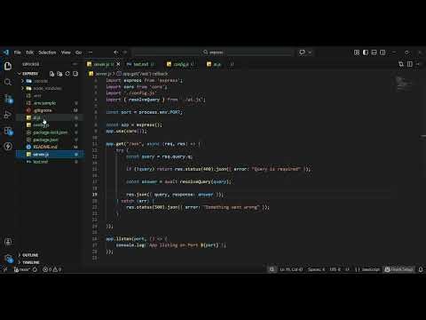 Build Your First AI API with Node.js (FREE Gemini Setup 🚀)AI1 output