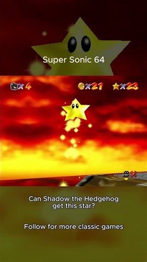 ⭐Playing as Shadow from Sonic in Super Mario 64⭐