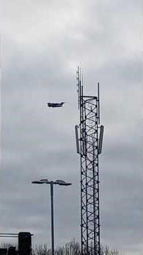 C17 on approach to Exeter Airport