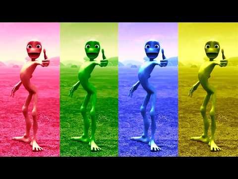 Funny Alien Dance 👽 | Colorful Aliens Dance Challenge | Trending Music