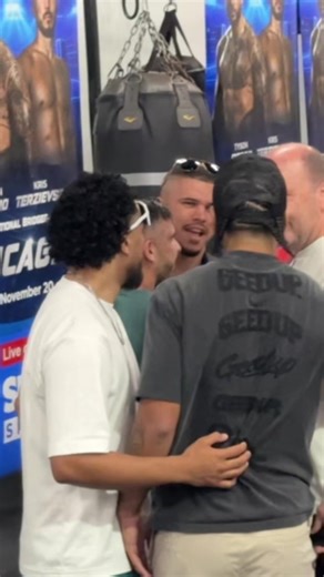 Intense Confrontation: Paulo Aokuso & Clay Waterman Before Press Conference