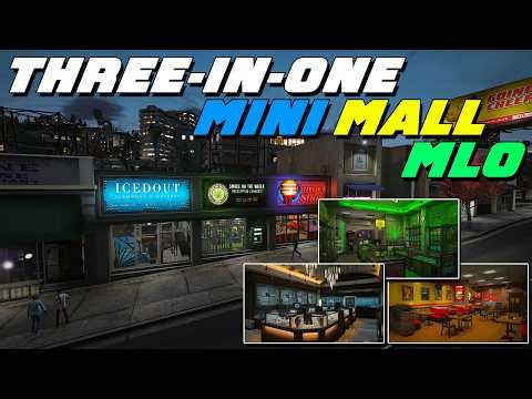 Mini Mall MLO | 3 in One MLO | Tungao | QBCore/ESX | FiveM Tutorial #261