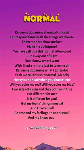 NORMAL - BTS SONG LYRICS 🎶 #bts #song #lyrics #kpopidol