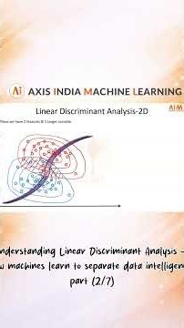 Understanding Linear Discriminant Analysis (LDA) #LinearDiscriminantAnalysis #MachineLearning