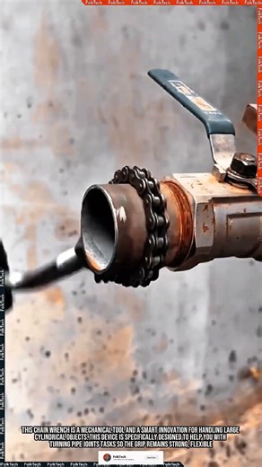 Chain Wrench: Turning Pipe Joints Strong Flexible Precise #tool #tools #innovation