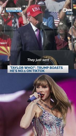 Trump boasts he's No.1 on TikTok, ranks Taylor Swift 19th
