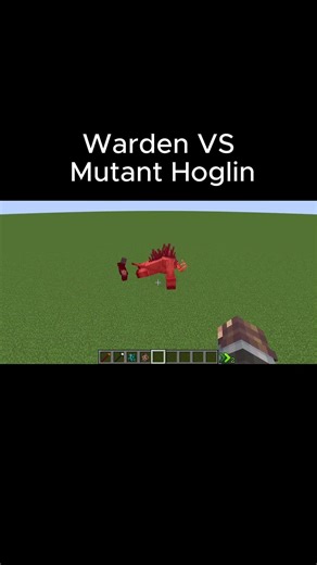 Warden VS Mutant Hoglin, Minecraft Mob Fighting Arena #minecraft #minecraftshorts