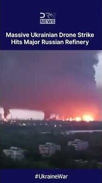 BREAKING: Massive Fire at Ryazan Oil Refinery After Ukrainian Drone Attack | DRM News | AH1C
