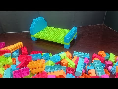 How To Build a LEGO Bed ASMR/building blocks toy/building blocks introduction/Satisfying