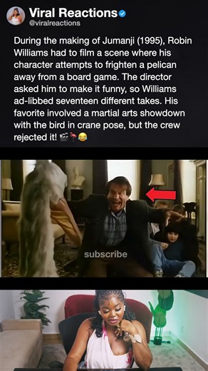 During the making of Jumanji (1995), Robin Williams had to film a