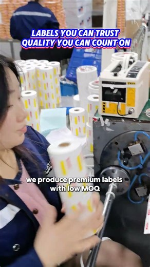 How are labels made? Big output, perfect print—watch how! #label #factory#printing #labelsticker