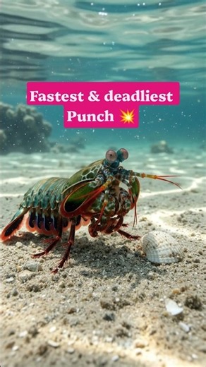 Mantis Shrimp Punch: How This Tiny Creature Breaks Physics #fyp #nature #wildlife