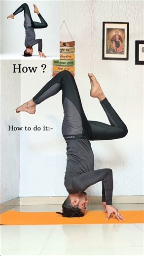 Headstand Variation #advanceyoga #yoga #yogaskills #youtubeshorts #shorts #viralvideo #motivation