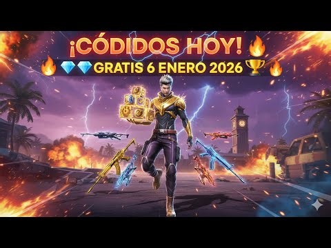 🔥 ¡Códigos Free Fire HOY 6 Enero 2026! 💎 Recompensas GRATIS este Martes 🎮🚀