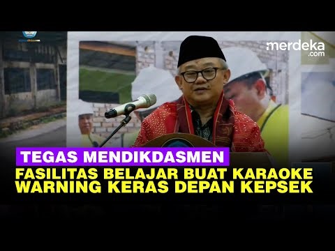 Depan Kepsek di Medan, Mendiksasmen Singgung Fasilitas Belajar Buat Karaoke
