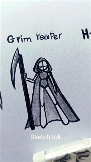 How to draw body tutorial ✨ (angel,grim reaper & Hybrid) #shorts #drawing #art