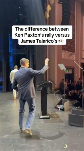 The difference between Ken Paxton's rally versus James Talarico's
