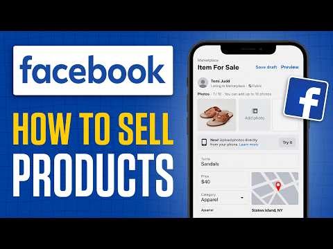 How To Sell Products Facebook | Tutorial for Beginners