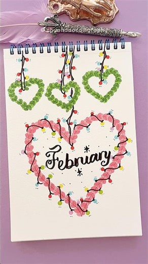 Simple Leaf Doodle Journal Page #nhuandaocalligraphy #frontpage