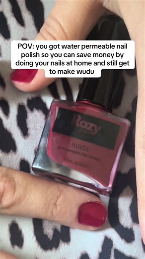 Ruby Water Permeable Nail Polish for Wudu