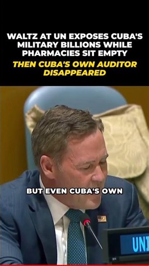 Waltz Exposes Cuba's $14B Military Fund — Then Their Auditor Vanished #Shorts