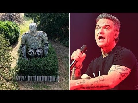 Robbie Williams’ giant tour robot spooks locals as ‘MintGate’ goes viral