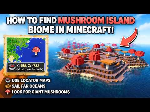 How To FIND Mushroom Island Biome In Minecraft (EASY) 2026