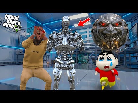 Evil Moon Attack Franklin & Shinchan's Robot Fight #prashugamer #shinchan #doraemon #ghostseries