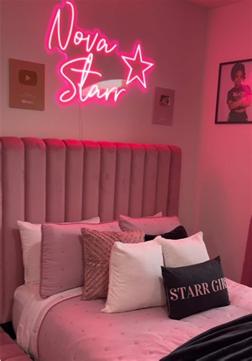 Nova’s reaction to seeing her room and the movie theater in our new house, and also finding out the skit girls have a room as well 🥰🥰 #fyp #NovaStarr #viral #wholesome #bedroomreveal