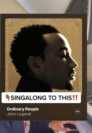 #karaoke time #singalong to #ordinarypeople by #johnlegend #duet | ordinary people john legend