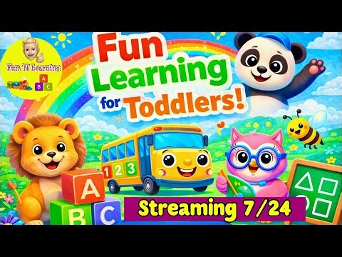 Toddler Learning TV - Streaming 24/7 Learn ABC, Numbers, Shapes and Colors
