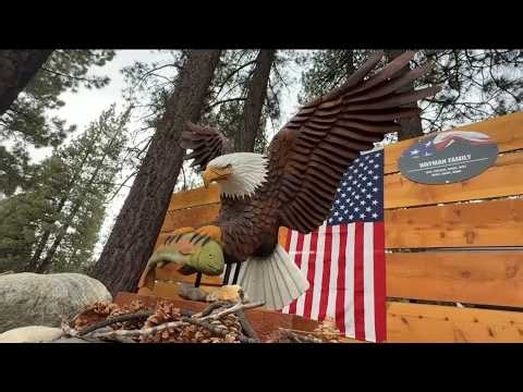 Jackie the Eagle monument unveiled at Big Bear Lake
