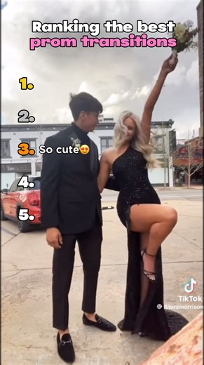 Ranking the best prom transitions! #prom #promtransition