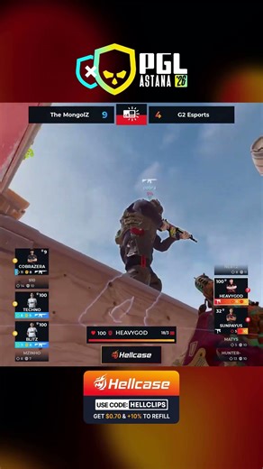 heavyGod Secures Incredible Triple on Site #cs2 #pgl #astana #hellcase
