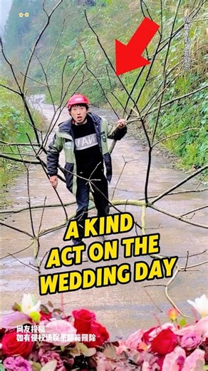 A kind act on the wedding day#Wedding#love