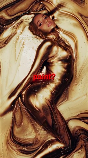 🤯✨ how Tate McRae dipped herself in gold