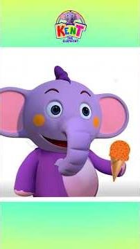 🌈Learn COLORS With Ice Cream Scoops 🍦#shorts #kidseducation #kenttheelephant