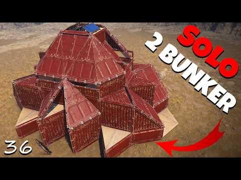 CHEAPEST 2 Bunker Base in Rust | 36 Rocket Defense - Base Design 2026