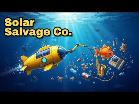 Dive a Solar-Powered Submarine to Collect Ocean Junk | Solar Salvage Co