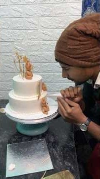 Teddy bear Cake kaise Banaya? #trending #shorts