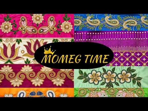 Live Aariwork Blouse Design With Normal Needle #embroider #aariwork #blousedesign #blouse #design