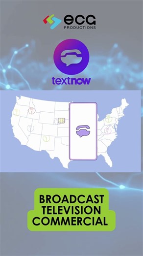 TextNow Broadcast Television Commercial