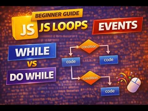 JavaScript While Loop & Do While Loop Explained | JS Events Basics