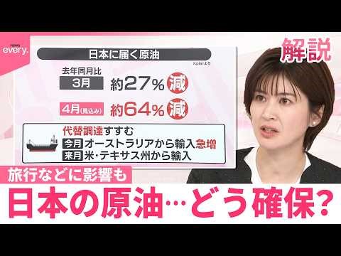 【#みんなのギモン】日本の原油 どう確保？夏休みの旅行などに影響も