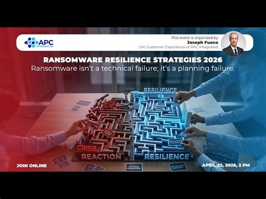 Webinar - Ransomware Resilience Strategies 2026 | APC Integrated