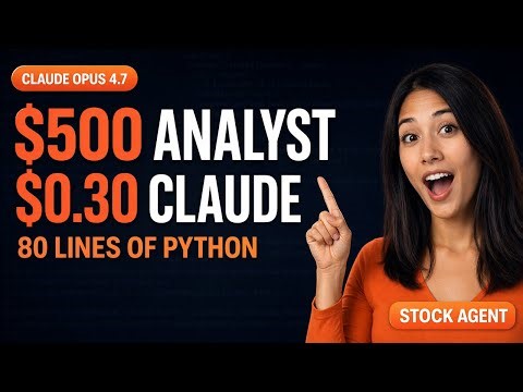 I Built a Claude 4.7 Agent That Writes Stock Research Memos ($500 Analyst to $0.30)