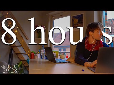 LIVE-SPECIAL from Belgium | 8-HOUR study with me(Pt. 1) 📚⛈️ rain sounds & pomodoro timer 60 & 10