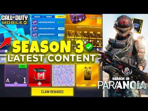 Season 3 Secret Cache Camo | DMZ Changes | New Offers & FREE Tang Knife | COD Mobile | CODM Leaks