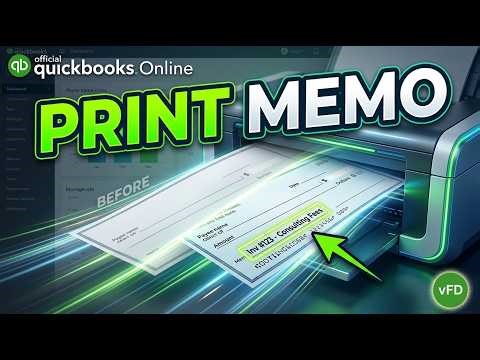 Print Memo on Bill Payment Check QuickBooks Online [Simplified]