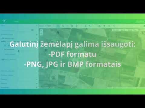 Žemėlapių spausdinimas ir išsaugojimas